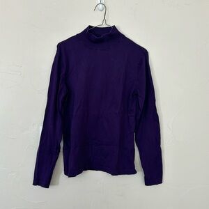 Talbots Purple Turtle Neck Sweater